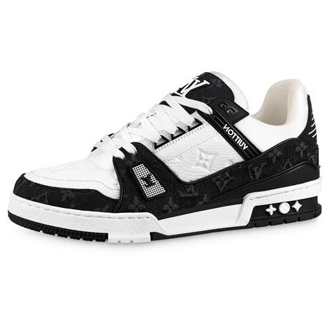 white or black sneakers louis vuitton|louis vuitton white sneakers ladies.